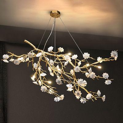 Eco OEM Tree Branch Crystal Chandelier High End Pendant Lights 15 To 30m2