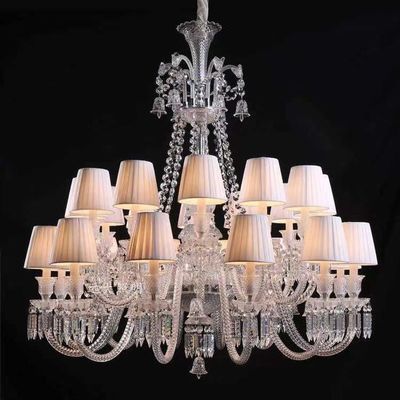 K9 Crystal Candle Chandelier Pendant Light ODM Rustproof Mirror Cutting Effect