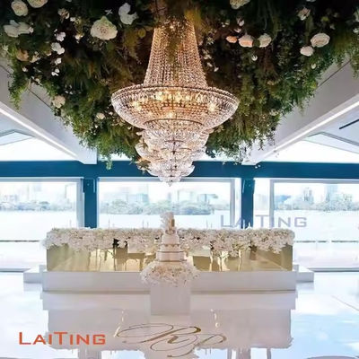 Modern Hotel Lobby Villa Decoration Pendant Light Custom Large Project Luxury LED Crystal Chandelier