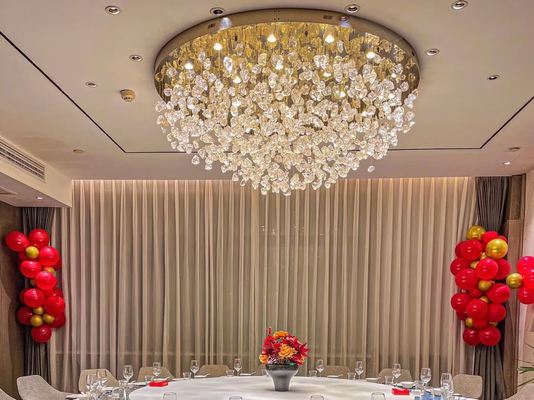 Custom Project Indoor Decoration Hotel Villa Home Shop Ginkgo Leaf Ceramics Pendant Lamp