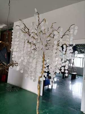 Light Luxury Living Room Floor Lamp Creative Bedroom Postmodern American Style All Copper Glass Villa Tree Branch Bedside Lamp