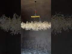 Fabrica personalizar la rama del árbol cristal lámpara de candela