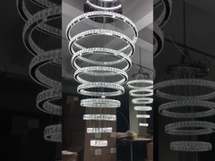 Villa Hotel personalizado Cristal lámpara de carpintería luz colgante