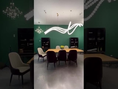 Iluminación de colgante personalizada de bolas de vidrio de color blanco crema