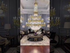 Extra gran candelabro de cristal