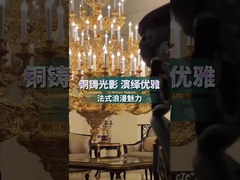 Hoteles de lujo Extra grandes candelabros de oro para techos altos