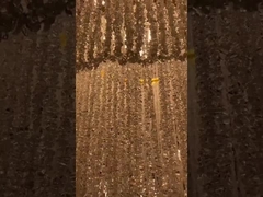 Colgante Lámpara de lámparas de lujo de lujo de oro de cristal moderno.