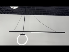 3200-6500K Temperatura de color Dorado Acrílico colgante de luz para escalera de hotel
