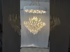 Dormitorio grande del sitio de Crystal Chandelier For Foyer Living de la ronda