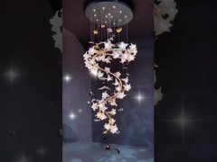 Luz de colgante LED redonda personalizada para decoración de lugares públicos grandes