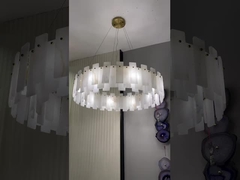 Proyecto de gran hotel personalizado Imperio Francés Dorado Cristal Lustrero