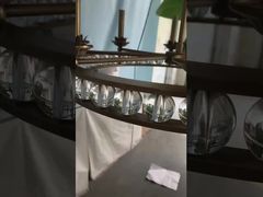 Decoración del platillo volador creativo de la cama lámpara de cuello LED de costado de la cama bar de comedor de oro moderno LED P