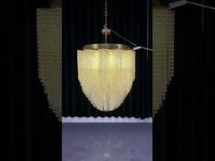Proyecto personalizado de decoración de interiores para hotel, villa, hogar, tienda, lámpara colgante de cerámica con hoja de ginkgo