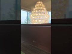 Lámparas colgantes de cristal de lujo, sala de estar, hotel, iluminación decorativa de techo, lámpara colgante