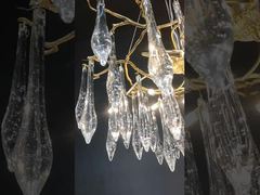 Lámpara colgante LED de cerámica con pétalos de magnolia blanca moderna, rama de árbol, lámpara colgante para proyecto, para sala de estar