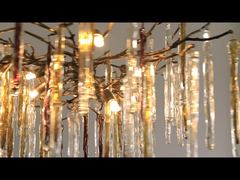 Una Mirada Más Cercana: Elegantes y Modernas Lámparas de Techo de Lujo de Alto CRI para la Decoración de la Sala de Estar