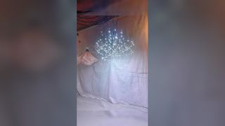 Reloj: Lámpara de araña colgante de cristal LED E14 Escaparate de temperatura de color ajustable