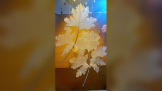 Lujo cristal pluma lámpara de lujo moderna de hojas colgante luz para escalera y villa