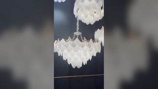 Lámpara de cristal montada en el techo moderna elegante y lujosa para la decoración del hogar