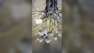 Luz del vestíbulo de la escalera de la lámpara de la rama dorada