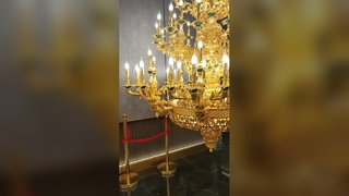 Lámpara de cristal personalizada Iluminación del vestíbulo del hotel de lujo