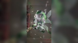 Candelabros personalizados contemporáneos de lujo Araña de hoja de palma de cristal