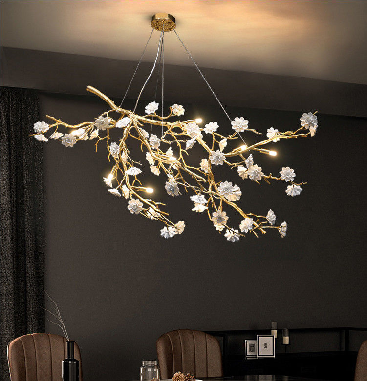 Eco OEM Tree Branch Crystal Chandelier High End Pendant Lights 15 To 30m2