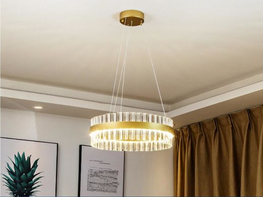 Cuerpo electrochapado de lujo del hardware de los accesorios de luces de techo del comedor LED de ROHS