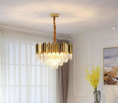 Ejecución moderna Crystal Pendant Chandelier Lights AC85V del ODM a 265V