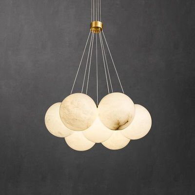 Lámpara pendiente del estilo del comedor del alabastro español del cobre que enciende 100lm/W