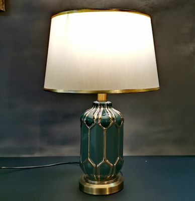 lámparas de mesa de cerámica blancas de 4000K 6000K para la luz del escritorio de la sala de estar D360*H650 LED