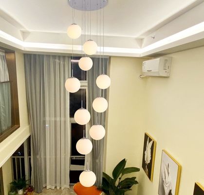 ODM pendiente de las luces E27 de las lámparas modernas del racimo de la bola de cristal de Ordic
