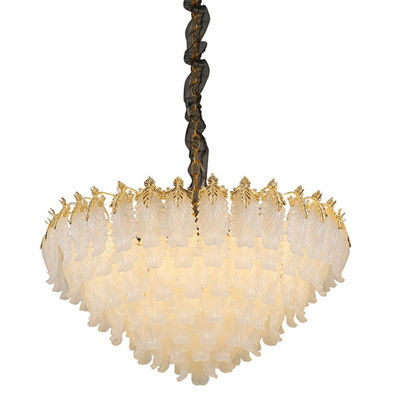 Oro Crystal Chandelier Pendant Light L52*H33cm AC85V del hotel del chalet a 265V