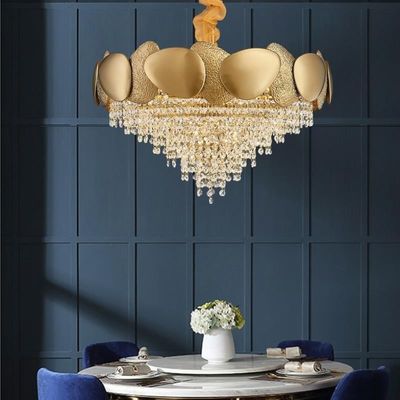 El colgante de lujo de D60*H40cm E14 enciende 4000K la ronda grande Crystal Chandelier