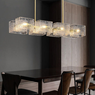 estilo moderno de la ondulación de la agua ligera de Decorative Glass Pendant del diseñador de 3000k 6000k