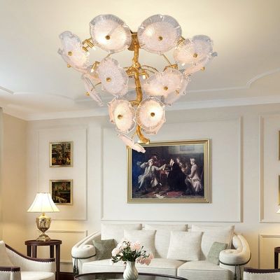 Personalidad pendiente de gama alta Lotus Leaf Chandelier de las luces del ODM