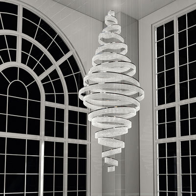 Chasis espesado para pulir cristal luces de candelabros grandes 25m2 para escalera giratoria doble