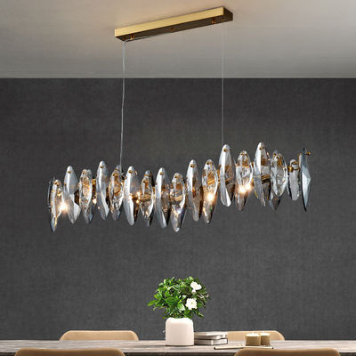 Diamond Cut Crystal Chandelier Lights moderno de electrochapado los 80*25cm los 90*18cm