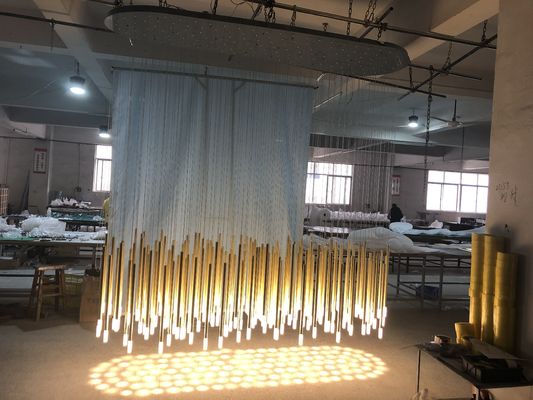 Custom OEM ODM Largo colgante lineal de luz de candelabros Prevención de óxido AC110V a 240V