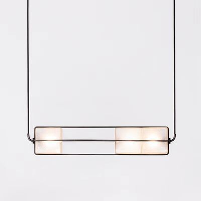 Luz de techo de led de arena cristalina blanca 24W 48W 72W Bar Café Luz de colgante personalizada