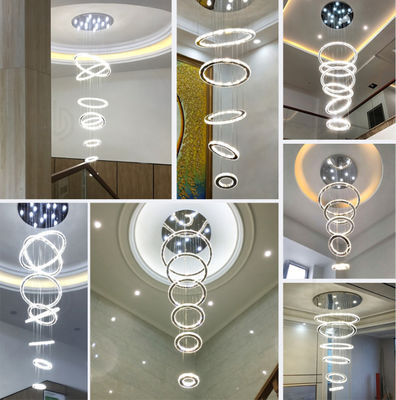 OEM ODM Moderno lujo hecho a medida Cristal grandes candelabros polivalentes