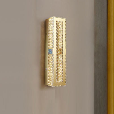 Polaco contemporáneo a prueba de herrumbre de Crystal Wall Sconce Lighting Electroplating del oro