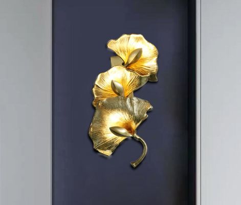 luces de cobre modernas interiores de cobre amarillo G4 5m2 de la pared del 19*35*17cm a 10m2