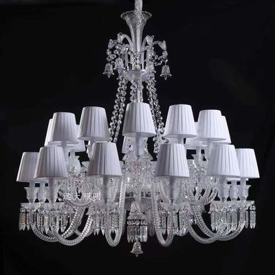 Espejo a prueba de herrumbre del ODM de K9 Crystal Candle Chandelier Pendant Light que corta efecto