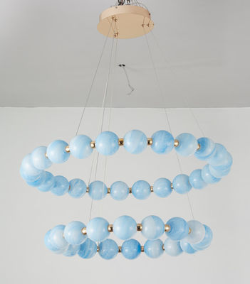 E26 / Decoración multi de Crystal Ring Chandelier For Living Room de la luz E27