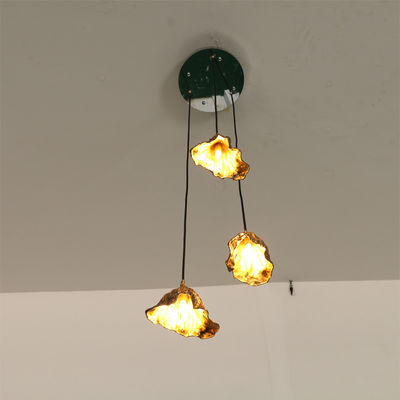 Lámpara de Lotus Leaf Chandelier Creative Indoor del cobre de Dewaxed
