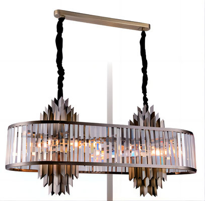 ISO9001 BSCI Ahorro de energía Cristales grises humeantes y candelabros comerciales Servicio personalizado