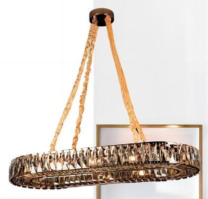 Ahorro de encargo de Smokey Gray Modern Crystal Chandelier Energy