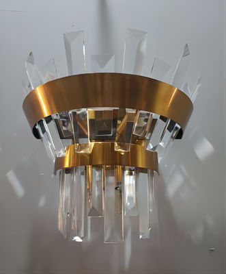 3000K - metal Crystal Wall Lamp Interior Decoration del oro de 6000K W8053
