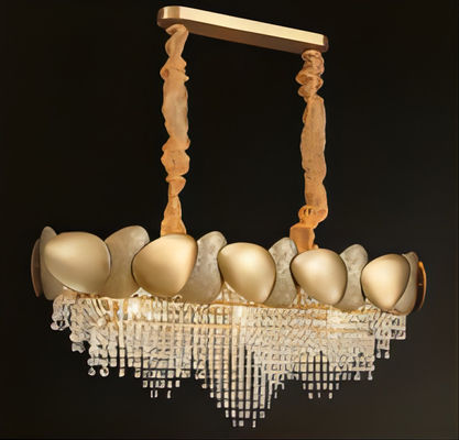 Dormitorio grande del sitio de Crystal Chandelier For Foyer Living de la ronda